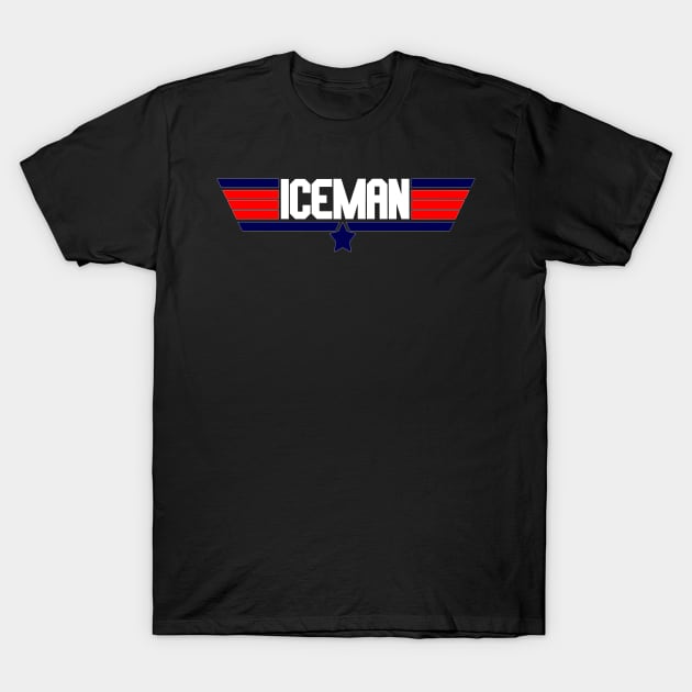 "Iceman" 80's action movie design T-Shirt by Yoda